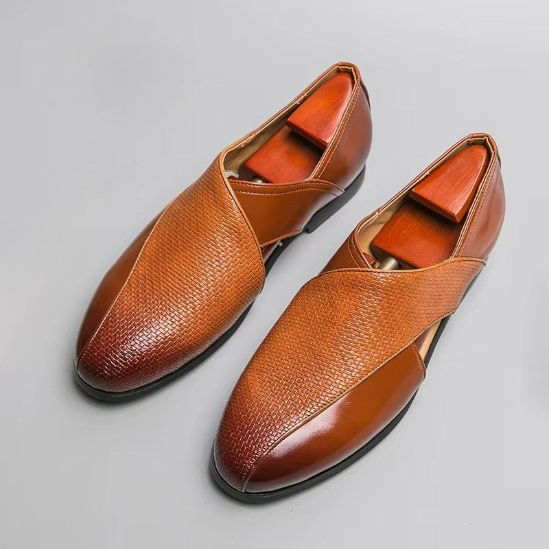 Sandalias de Cuero Hombre Estilo Pescador