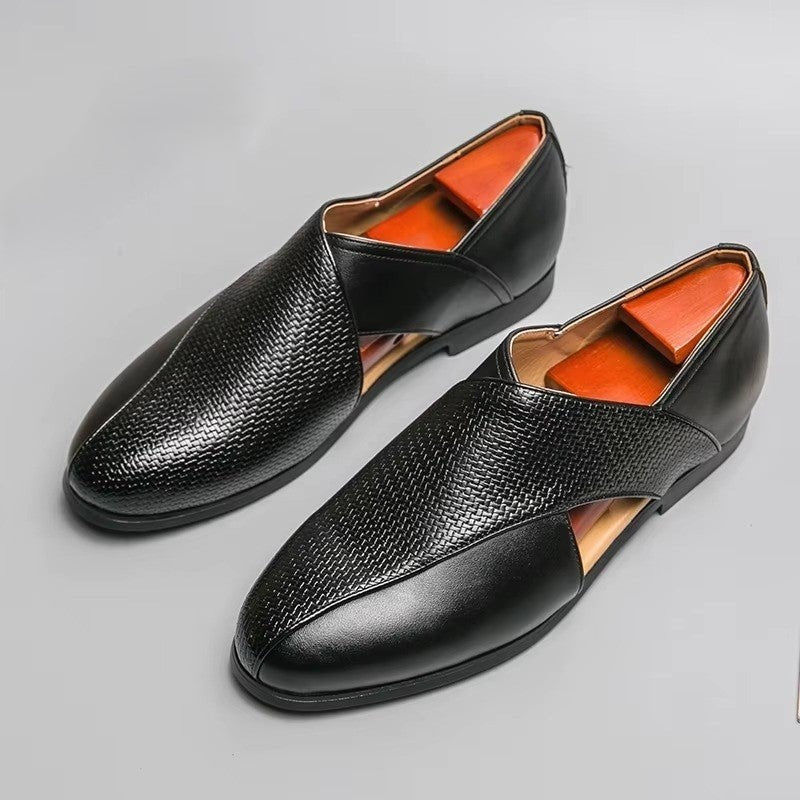 Sandalias de Cuero Hombre Estilo Pescador