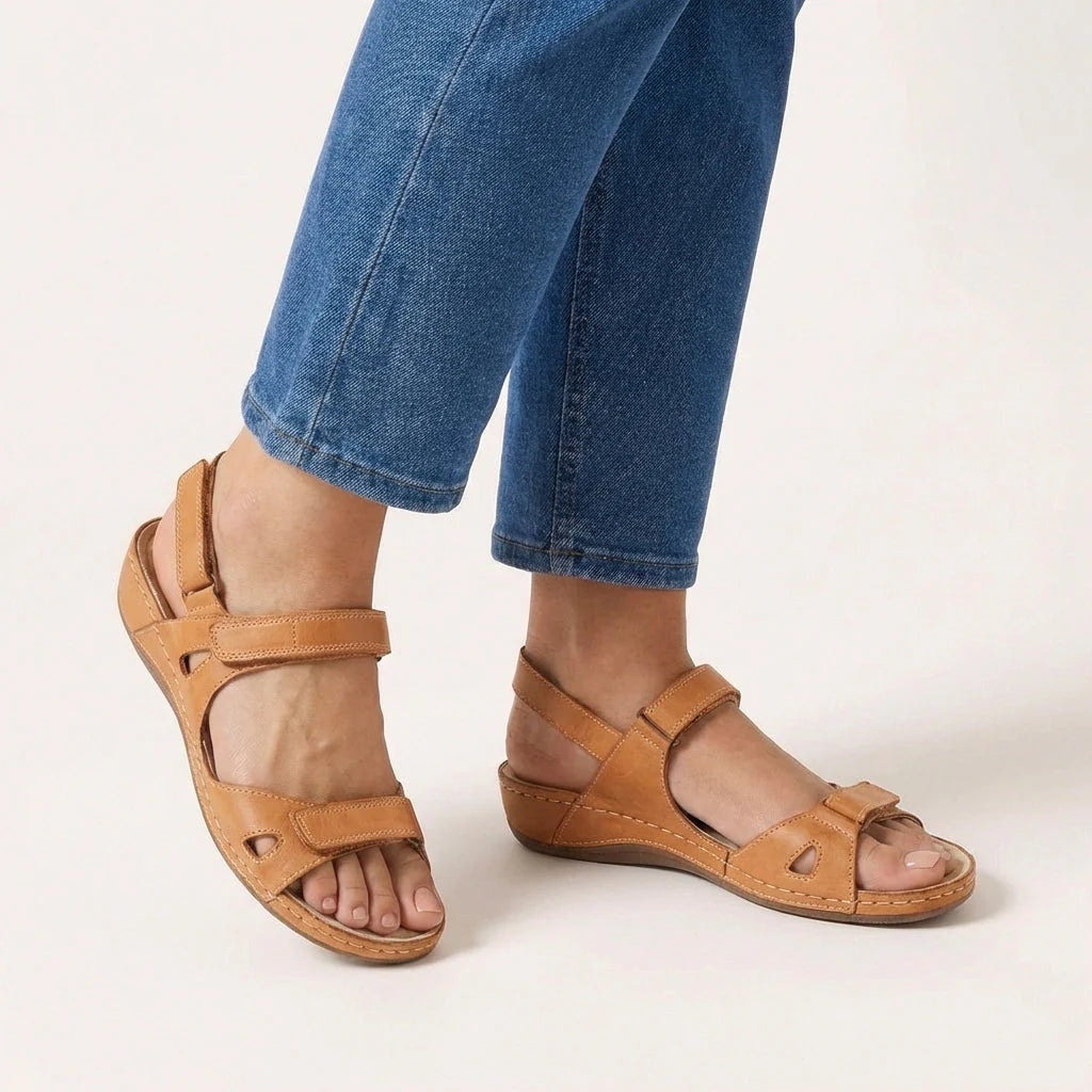 Sandalias Planas con Correas Ajustables Mujer