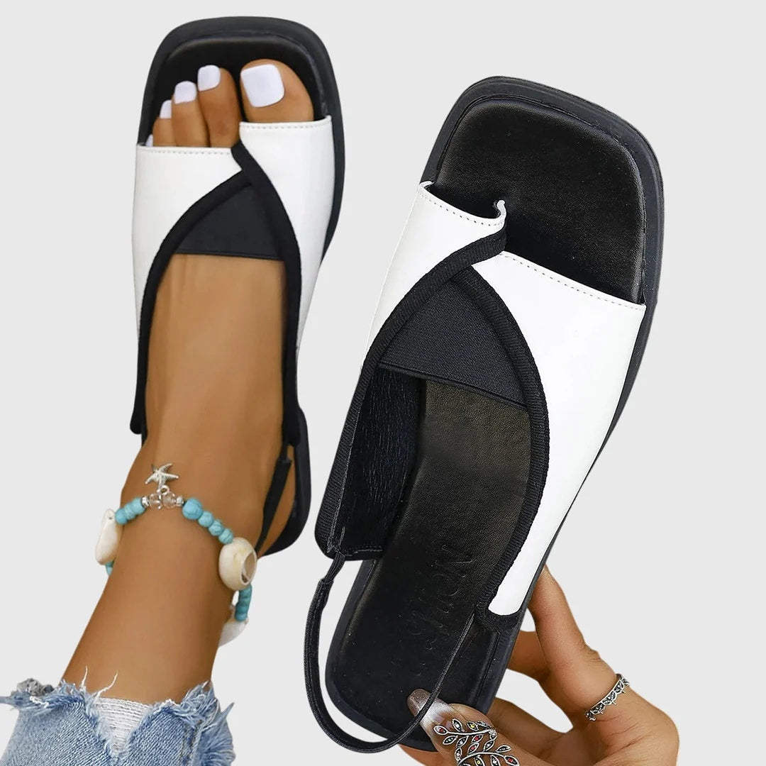 Sandalias Planas Tiras Cruzadas Mujer