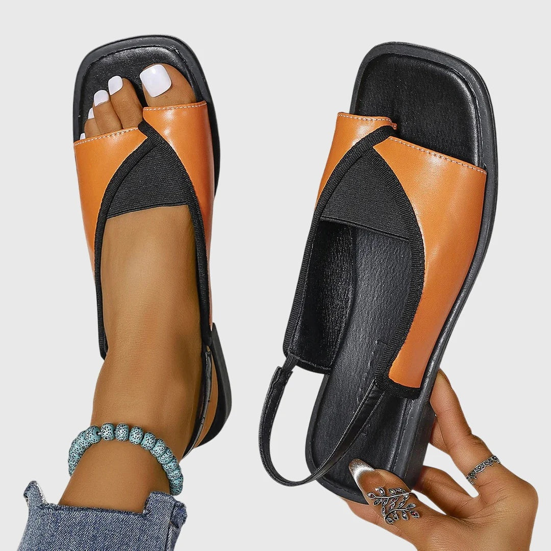 Sandalias Planas Tiras Cruzadas Mujer