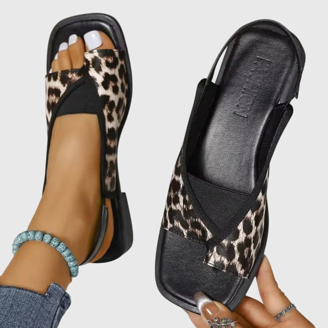 Sandalias Planas Tiras Cruzadas Mujer