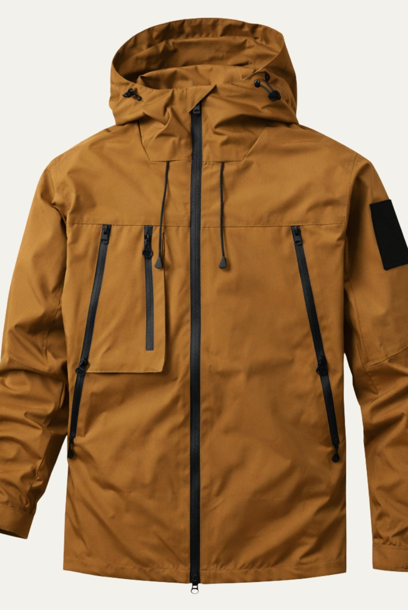 Sergio | Chaqueta Militar Hombre Impermeable con Capucha Multipocket