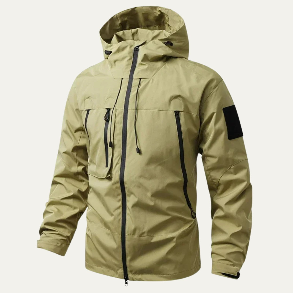 Sergio | Chaqueta Militar Hombre Impermeable con Capucha Multipocket