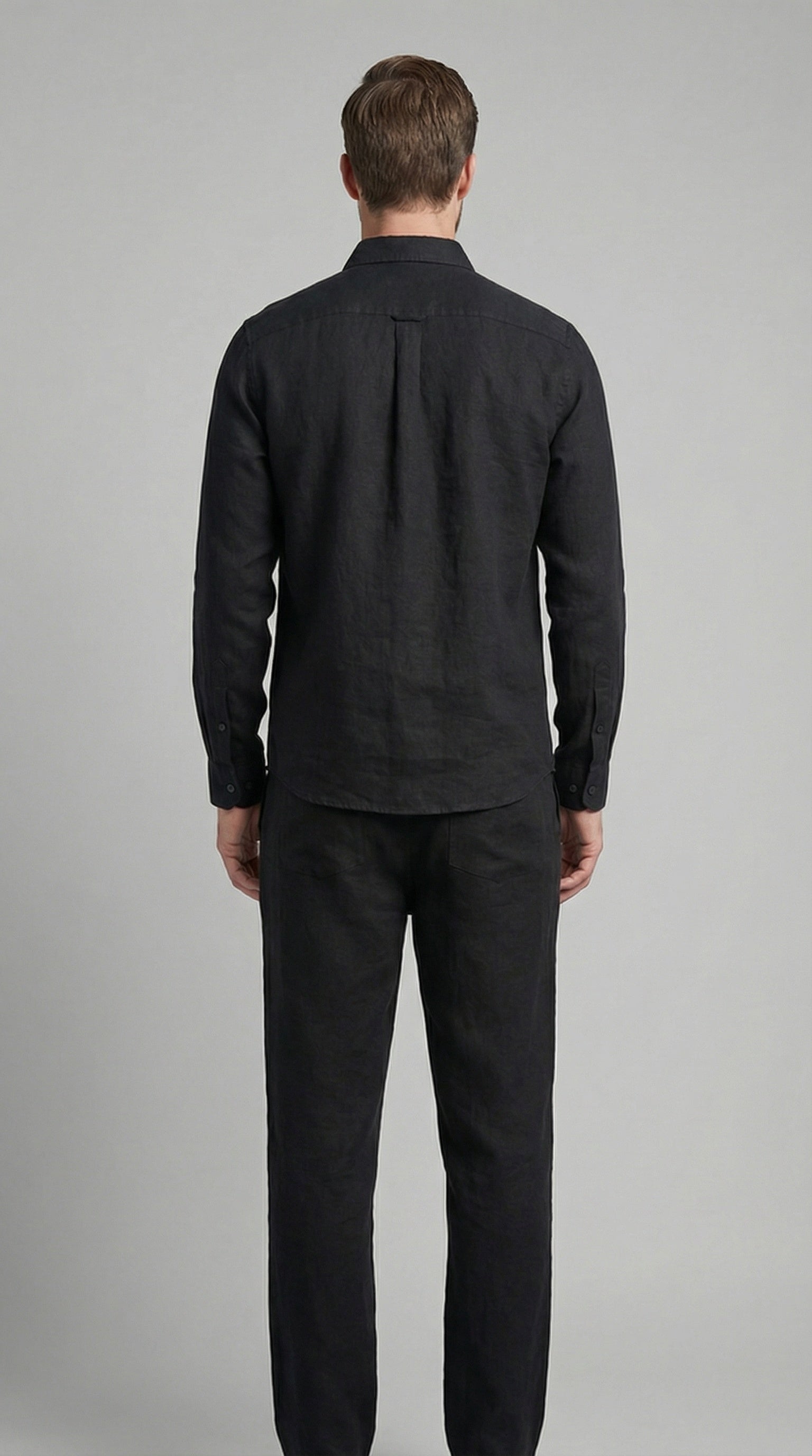 Sergio | Conjunto de Lino de Manga Larga Hombre Camisa y Pantalón