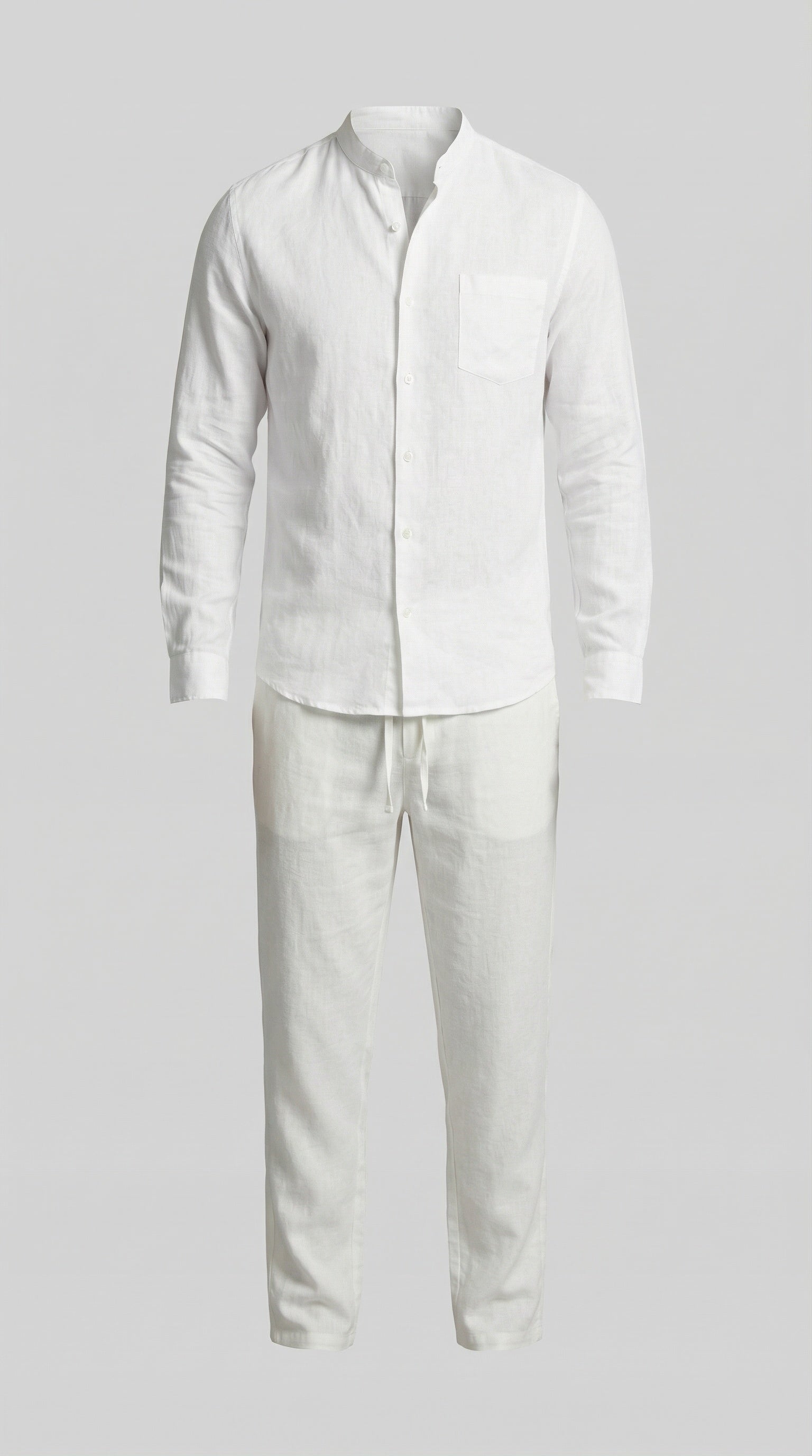 Sergio | Conjunto de Lino de Manga Larga Hombre Camisa y Pantalón