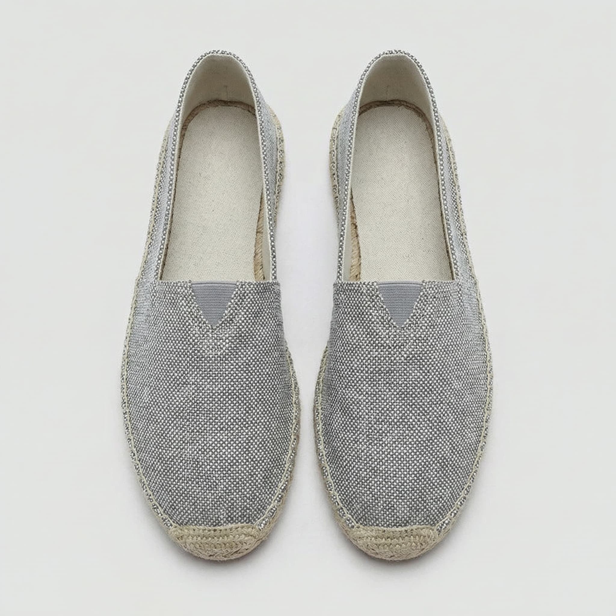 Sergio | Espadrillas de Lino Sin Cordones Hombre Suela Yute