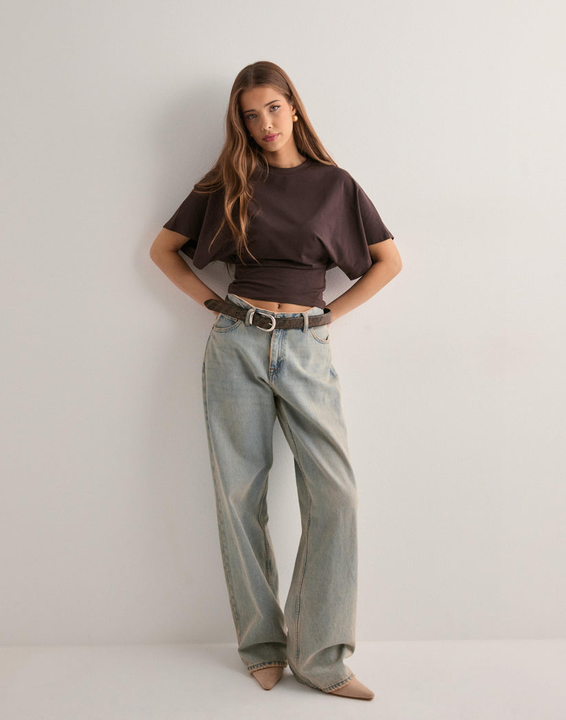Sofía | Top Oversized de Manga Ancha Mujer Cintura Ajustada