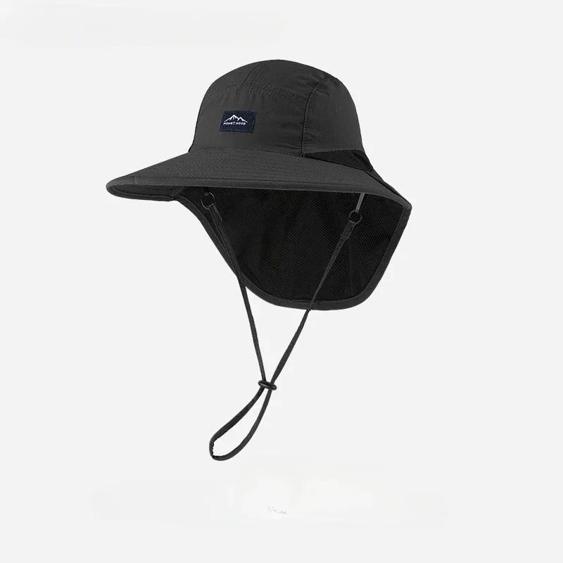 Sombrero de Ala Ancha con Protección Cuello Hombre