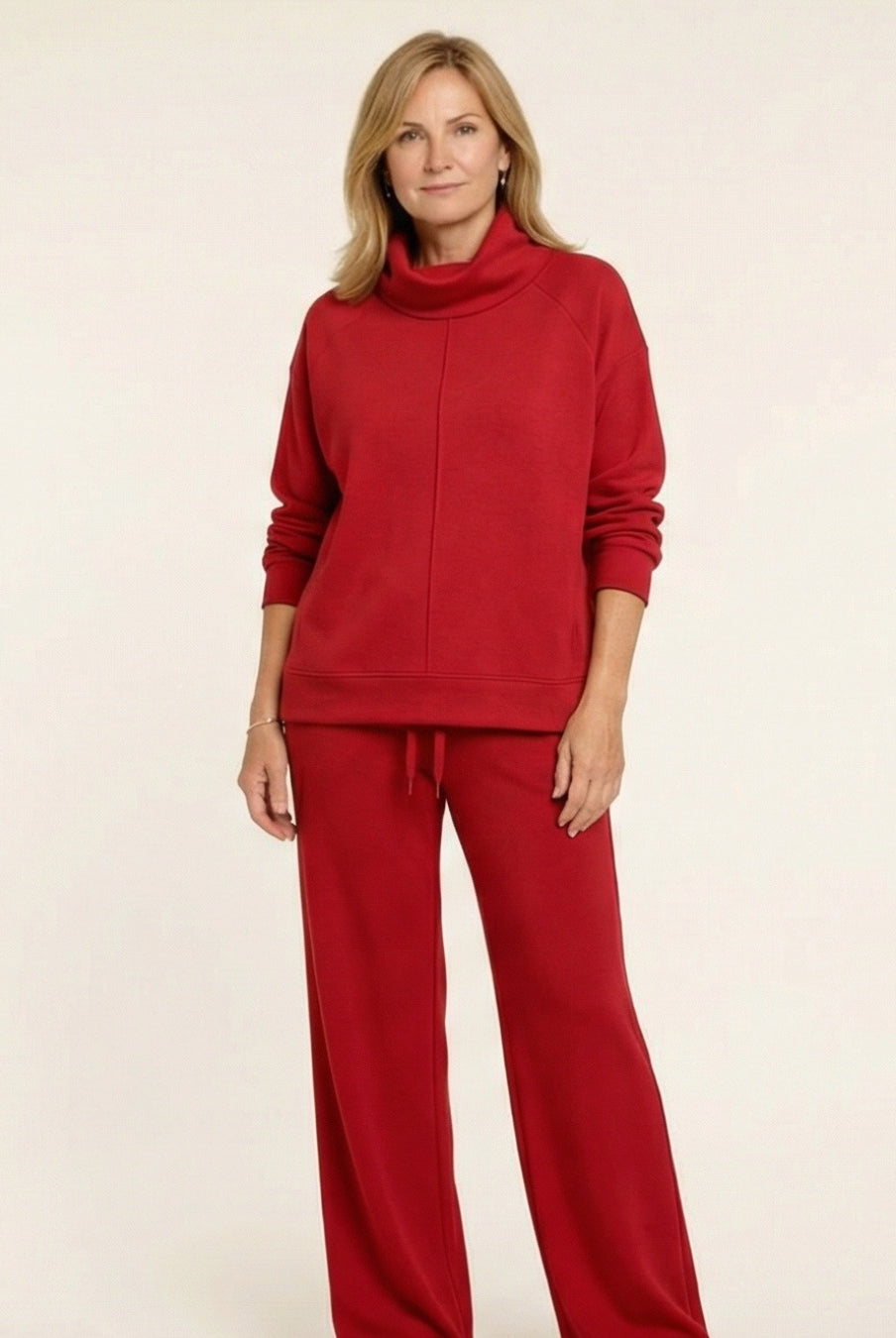 Sonia | Conjunto Chándal Deportivo Mujer Cuello Alto Pantalón Ancho