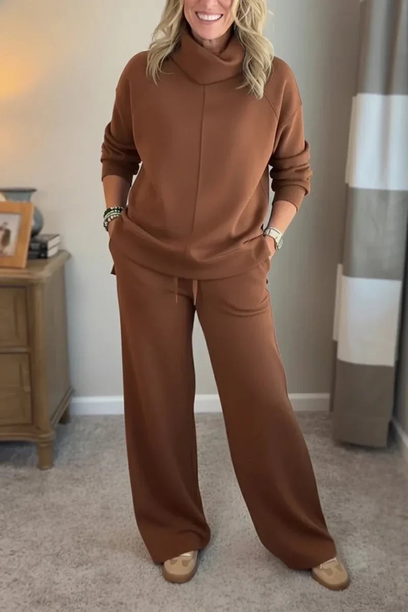 Sonia | Conjunto Chándal Deportivo Mujer Cuello Alto Pantalón Ancho