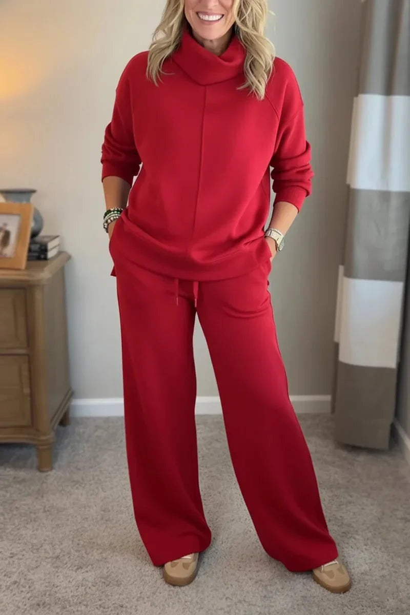 Sonia | Conjunto Chándal Deportivo Mujer Cuello Alto Pantalón Ancho