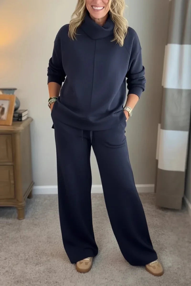 Sonia | Conjunto Chándal Deportivo Mujer Cuello Alto Pantalón Ancho