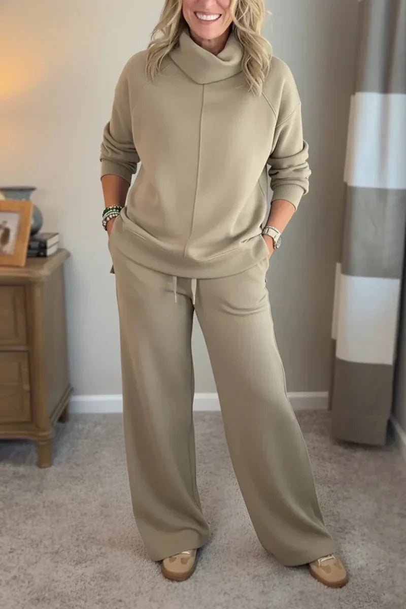 Sonia | Conjunto Chándal Deportivo Mujer Cuello Alto Pantalón Ancho