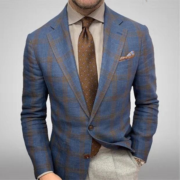 Tomás | Blazer Cuadros Chaqueta Americana Hombre Slim Fit