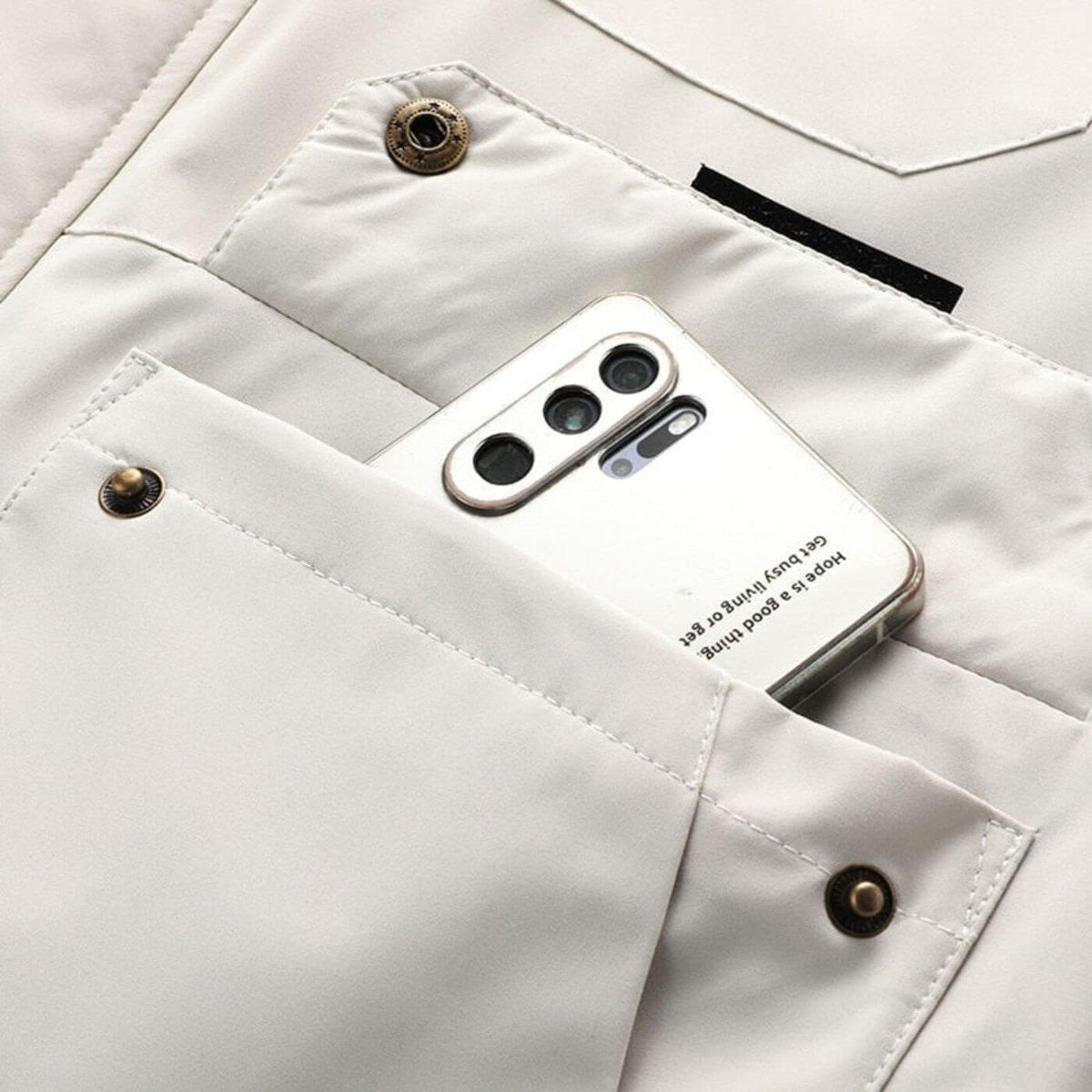Tomás | Chubasquero Hombre Impermeable con Capucha Multipocket