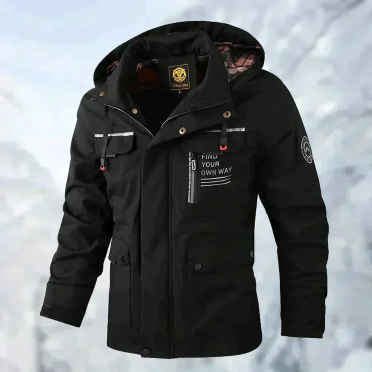 Tomás | Chubasquero Hombre Impermeable con Capucha Multipocket