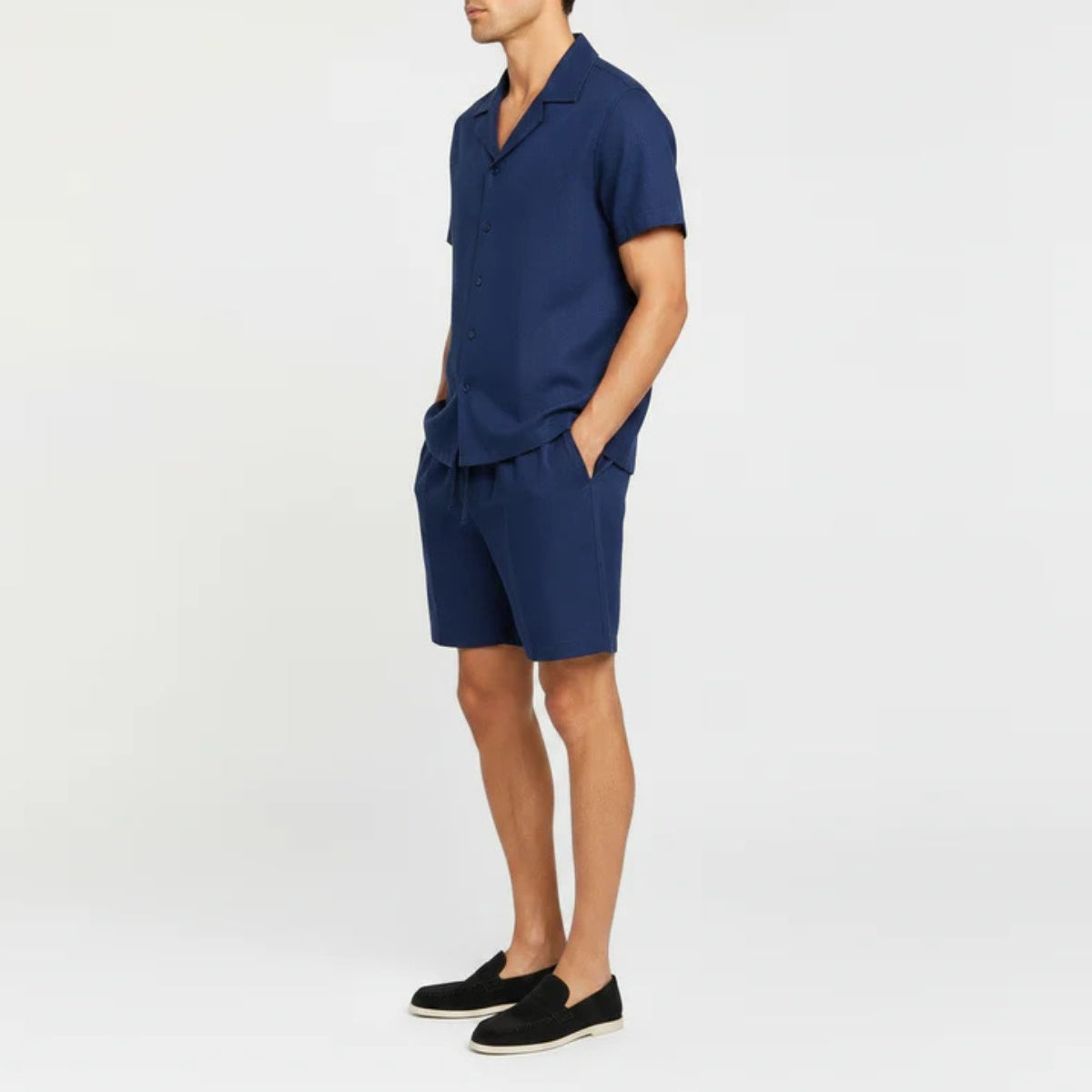 Tomás | Conjunto de Lino Hombre Camisa y Pantalón Corto