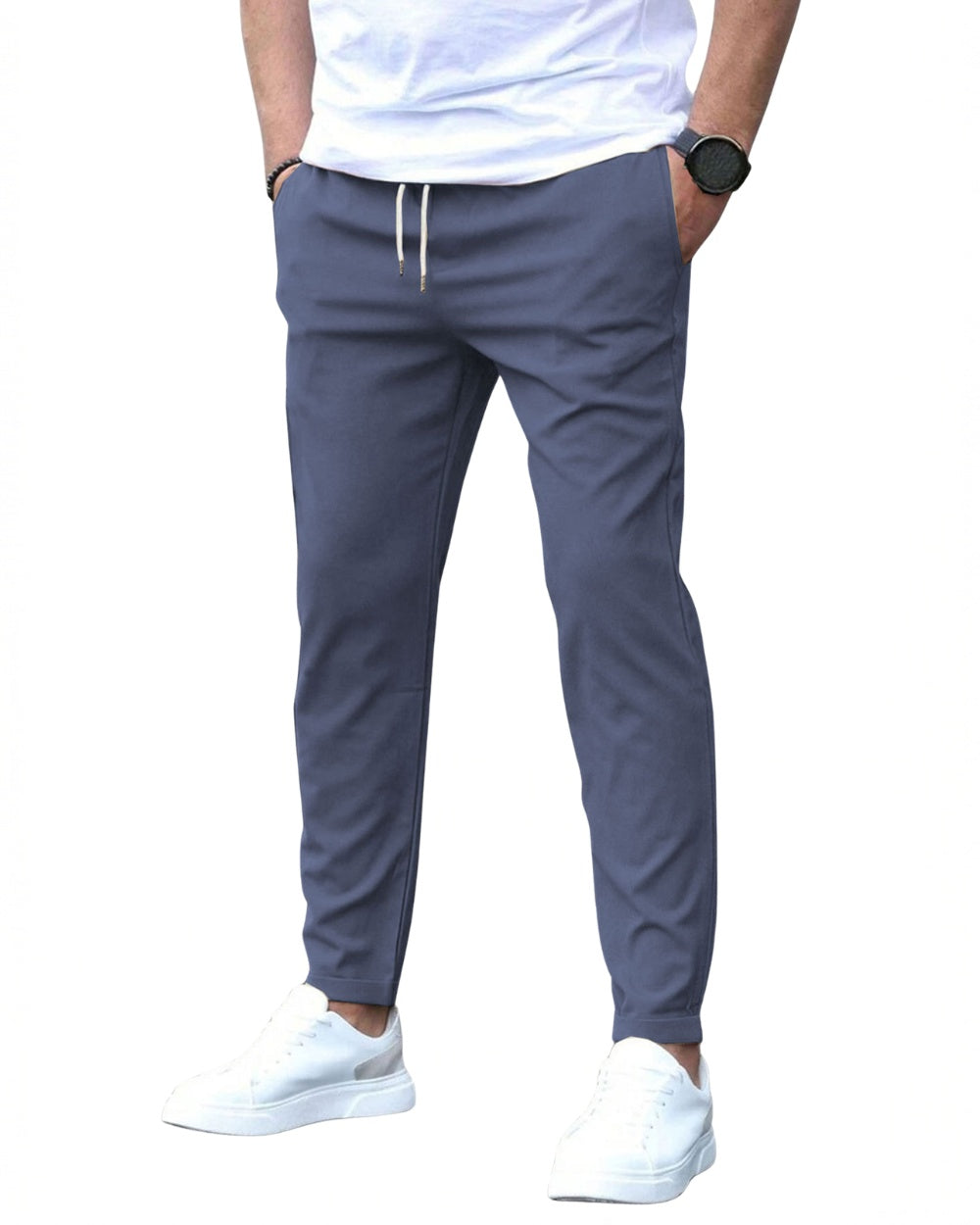 Tomás | Pantalón Chino de Algodón Elástico Hombre Corte Slim