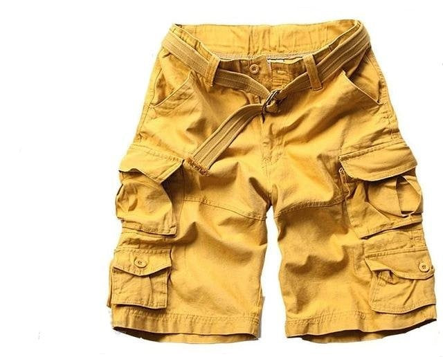Tomás | Pantalón Corto Cargo Estampado Camuflaje Hombre Múltiples Bolsillos