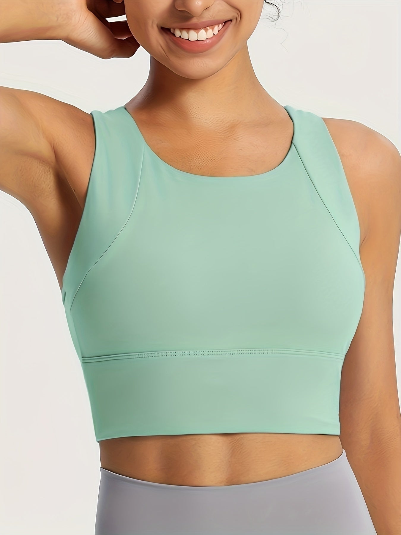 Top Deportivo de Soporte Alto Mujer Sin Mangas