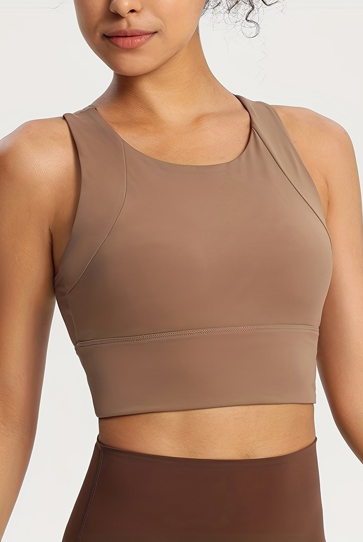 Top Deportivo de Soporte Alto Mujer Sin Mangas