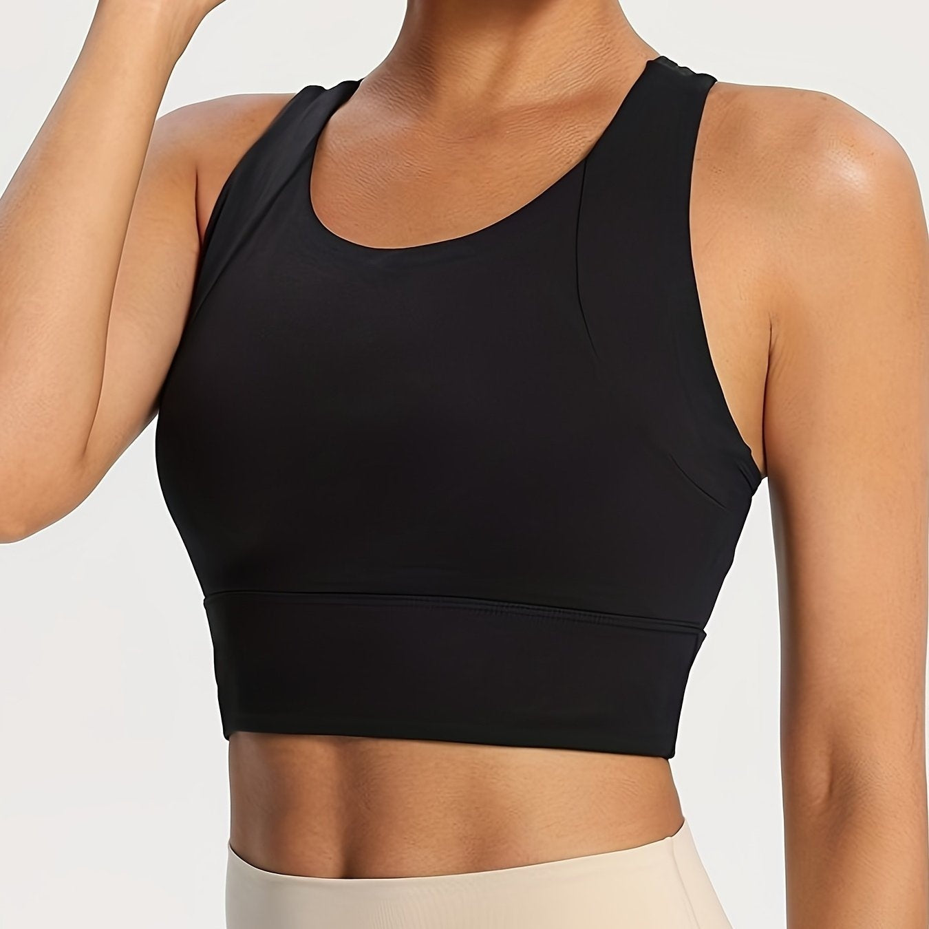 Top Deportivo de Soporte Alto Mujer Sin Mangas