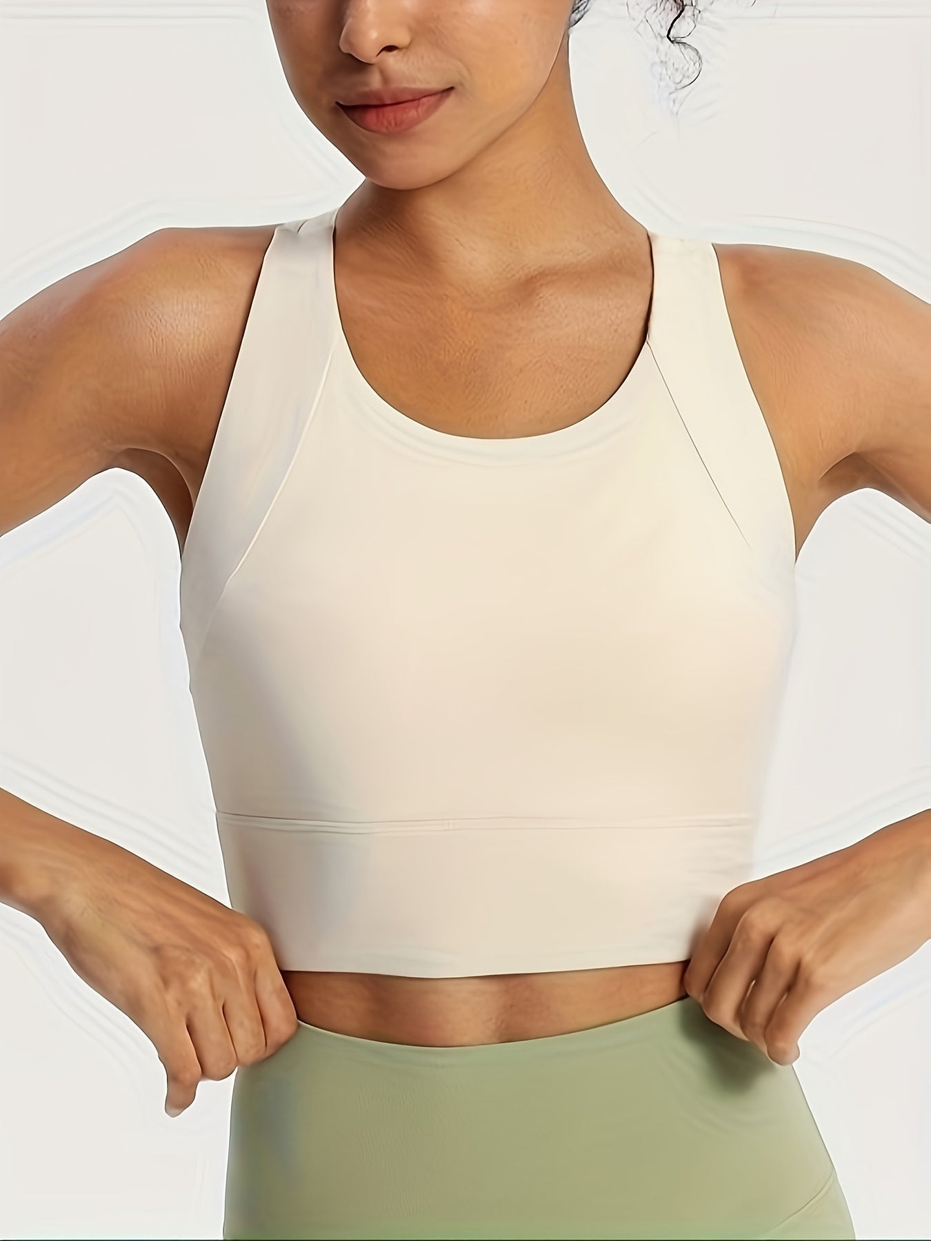 Top Deportivo de Soporte Alto Mujer Sin Mangas