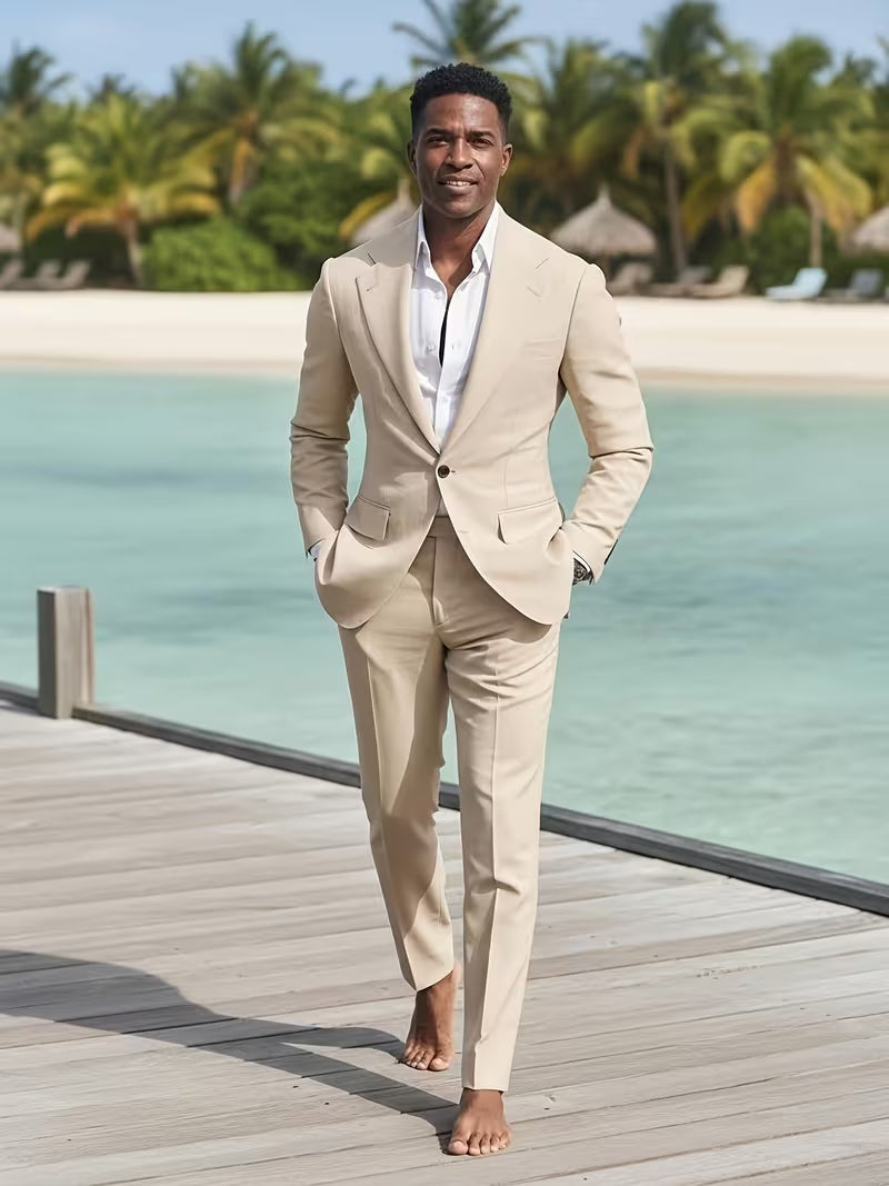 Traje de Dos Piezas Slim Fit Hombre