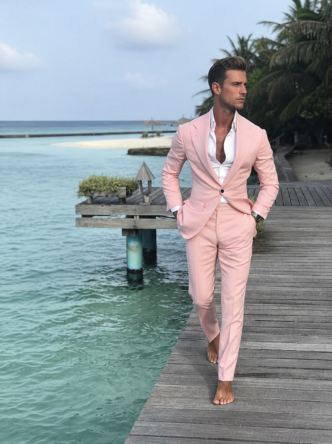 Traje de Dos Piezas Slim Fit Hombre