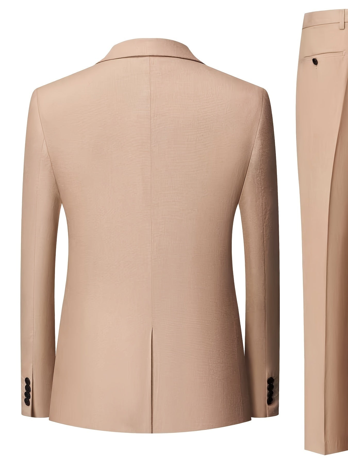Traje de Lino de Dos Piezas Hombre Solapa Tallada