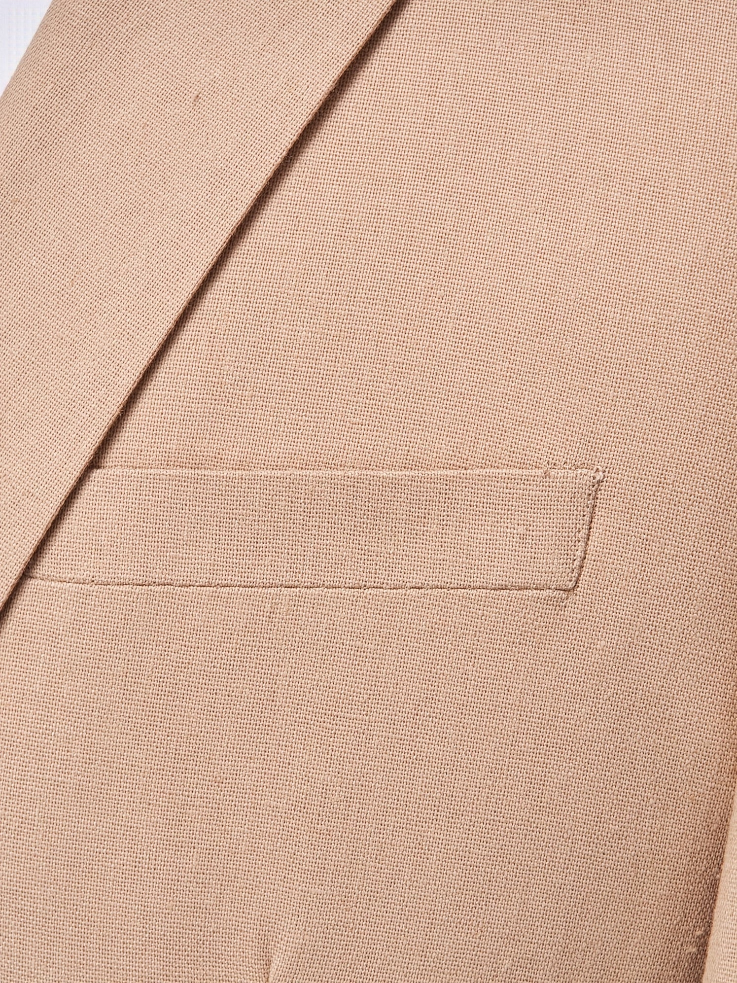 Traje de Lino de Dos Piezas Hombre Solapa Tallada