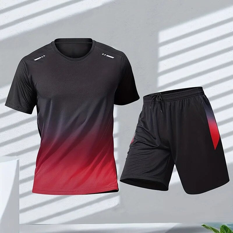 Unai | Conjunto Deportivo Hombre Camiseta y Short Running Secado Rápido