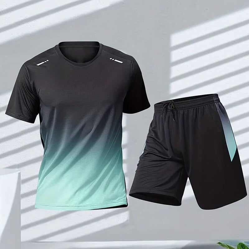 Unai | Conjunto Deportivo Hombre Camiseta y Short Running Secado Rápido