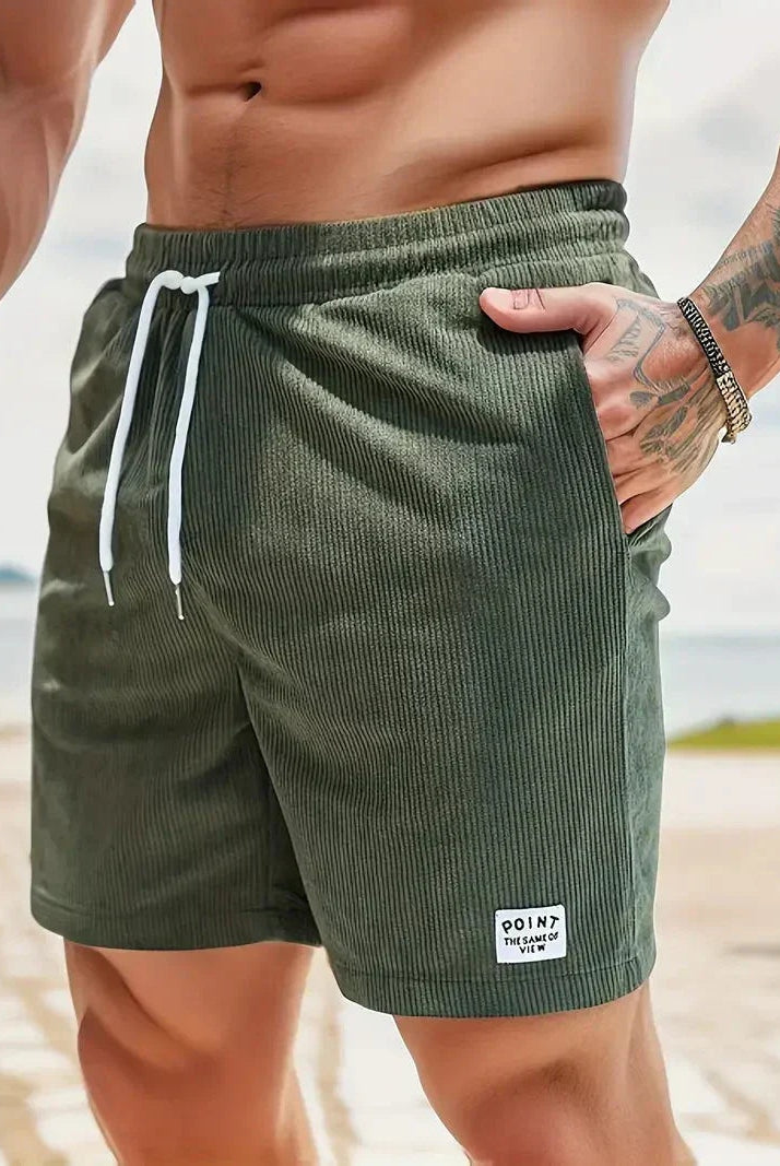 Unai | Pantalón Corto de Pana Hombre Cintura Elástica