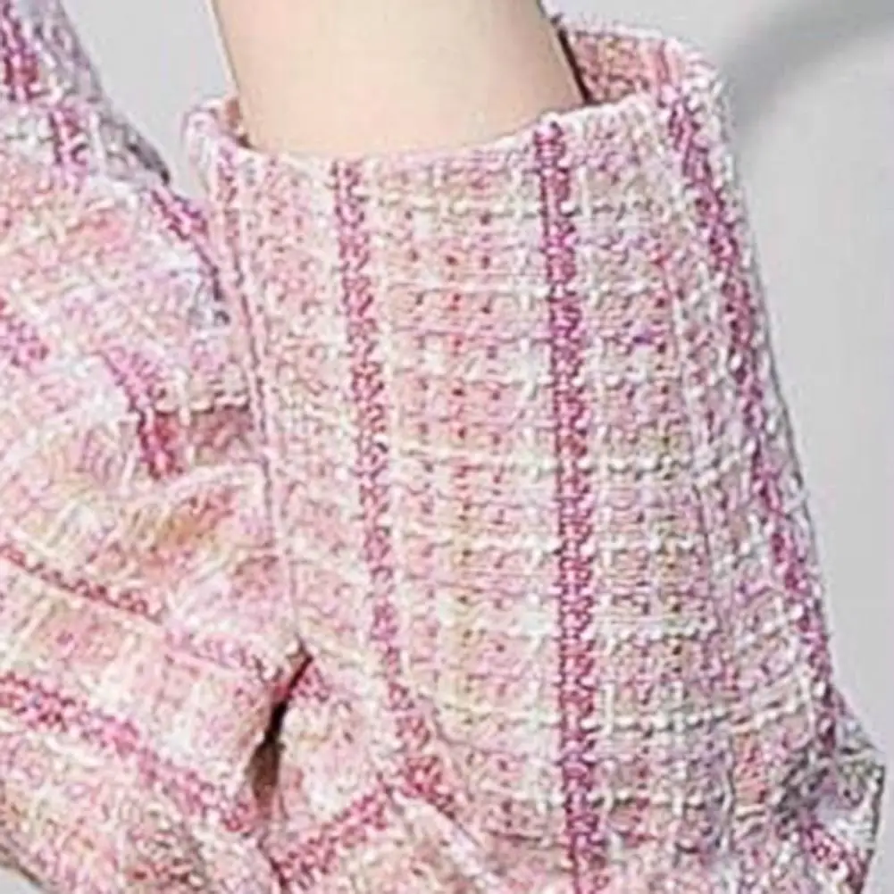 Vega | Blazer de Cuadros Mujer Ajustado Manga Larga