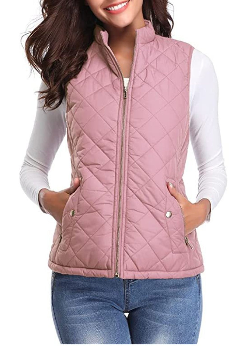 Vega | Chaleco Acolchado Ligero Mujer Cuello Alto Cremallera