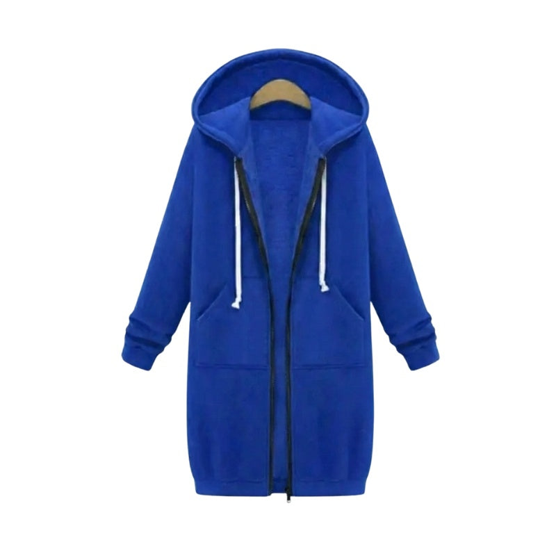 Vega | Sudadera con Cremallera Larga Mujer con Capucha Oversize