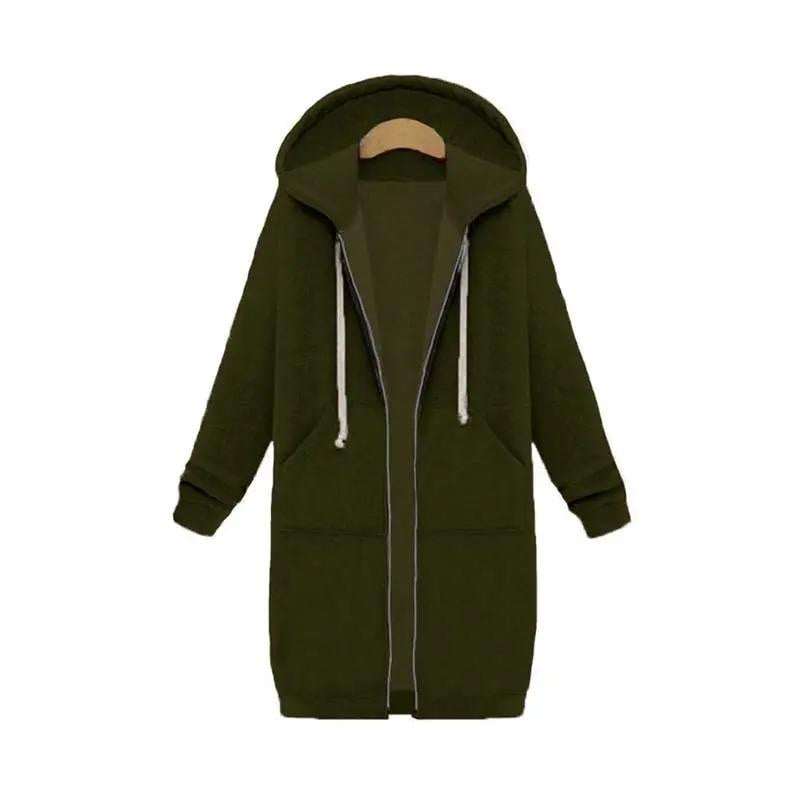 Vega | Sudadera con Cremallera Larga Mujer con Capucha Oversize
