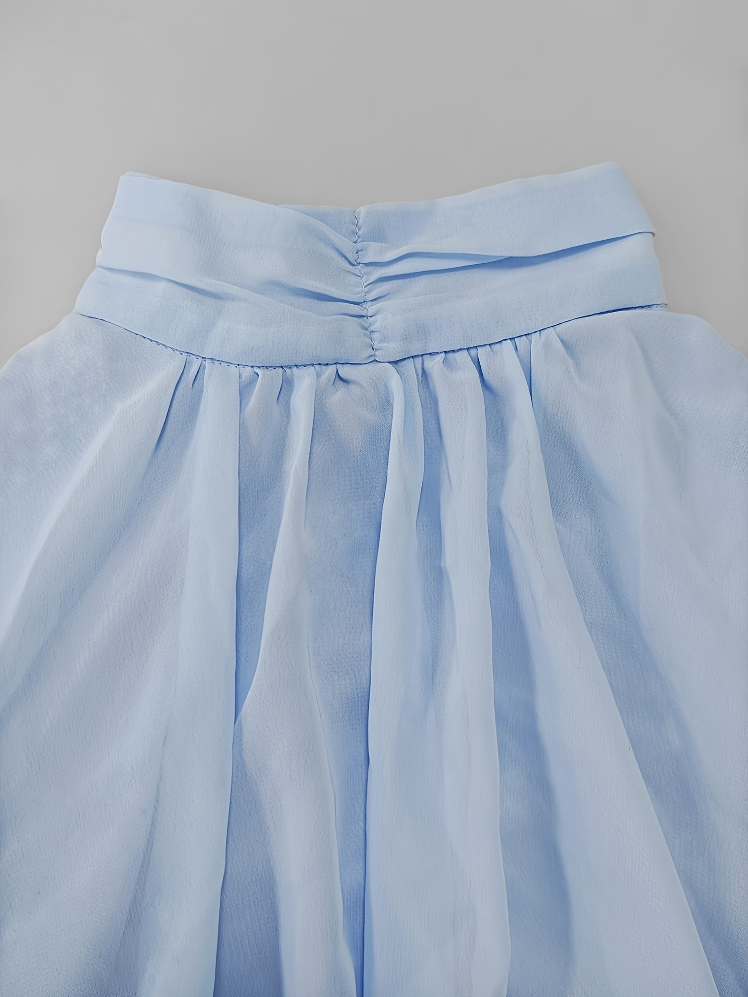 Vestido Corto de Fiesta con Volantes Mujer Cuello Alto