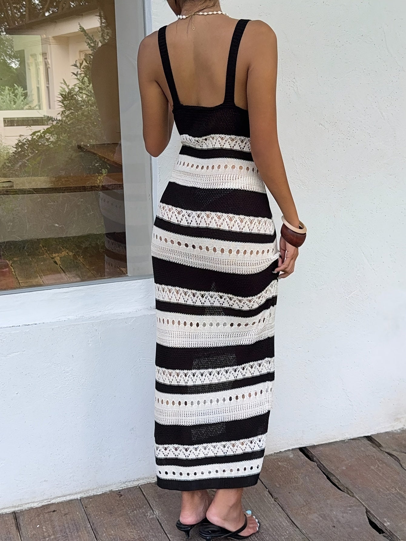 Vestido Largo de Gala con Encaje Mujer Tirantes