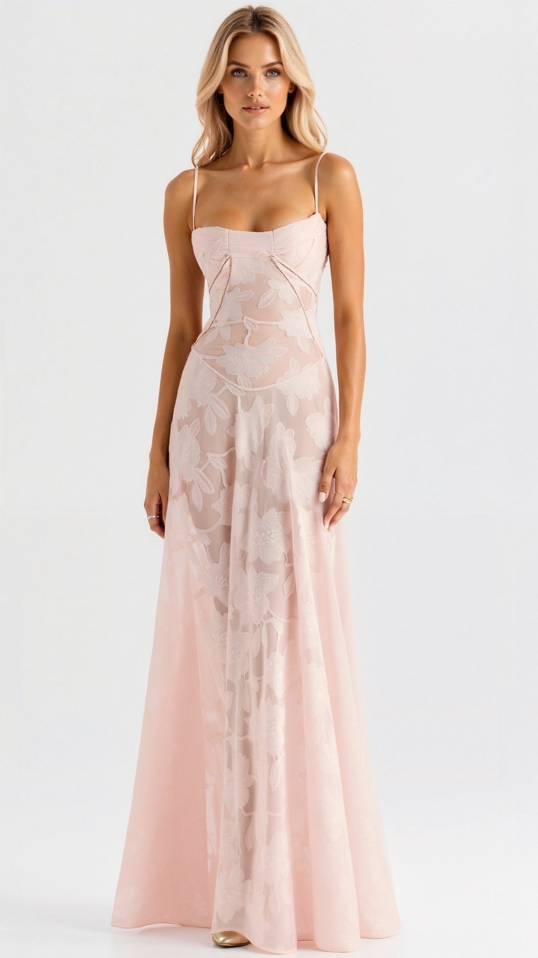 Vestido Largo de Invitada de Boda Mujer Tirantes