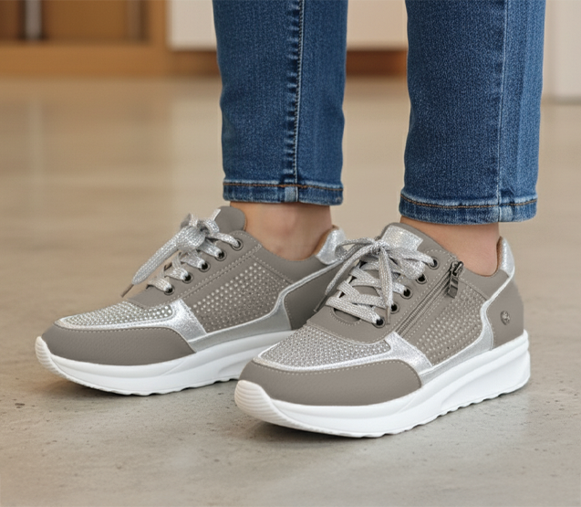 Zapatillas Casual Plataforma Mujer Cordones
