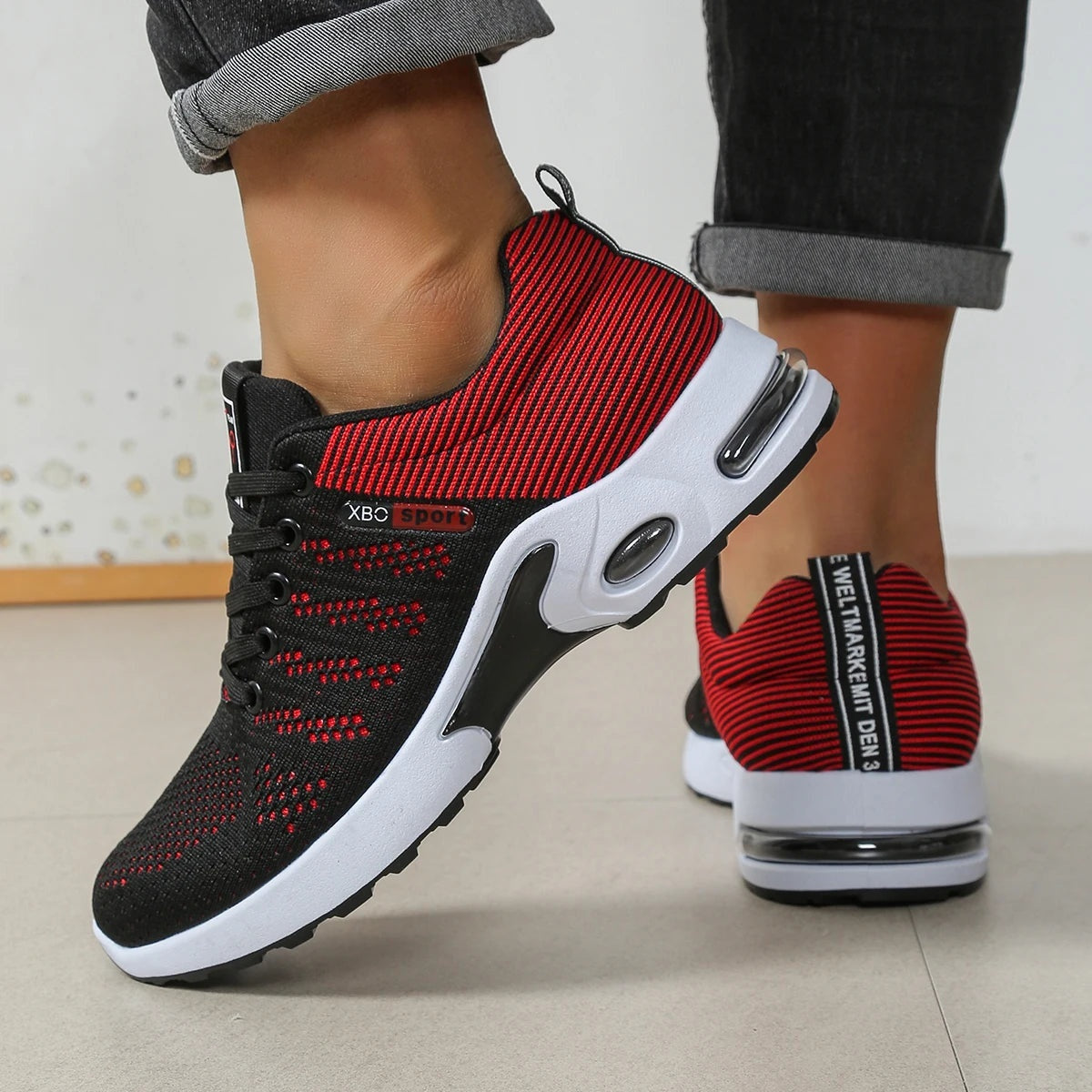 Zapatillas Running Deportivas Hombre Transpirables Cordones