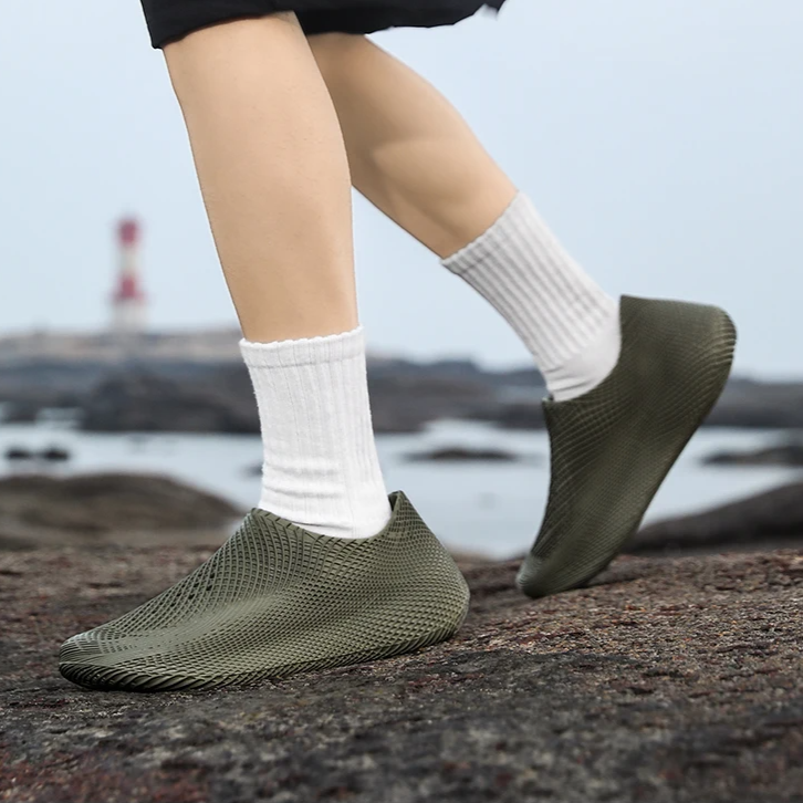 Zapatillas Running Sin Cordones Hombre Suela Texturizada