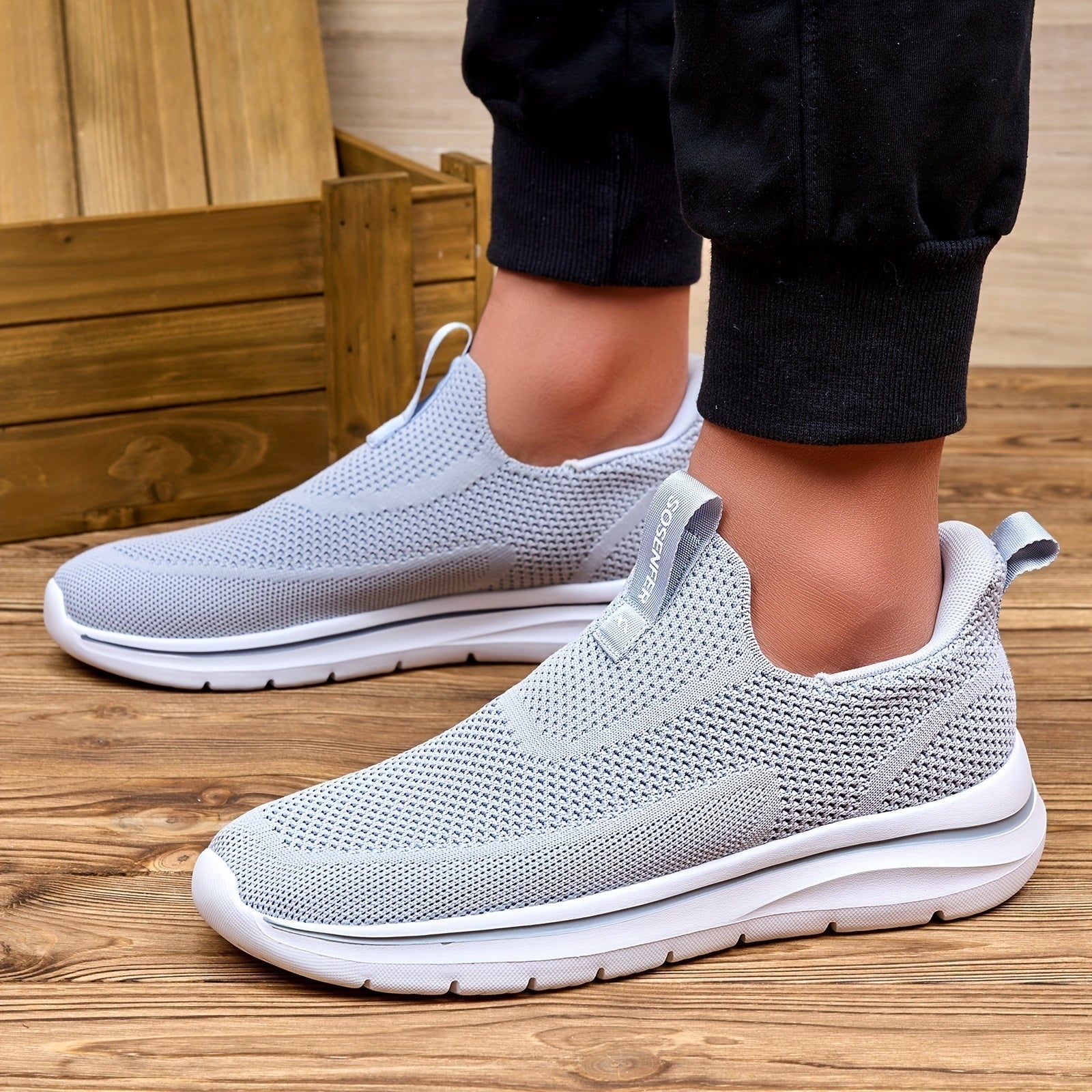 Zapatillas Sin Cordones Casual Hombre Malla Transpirable