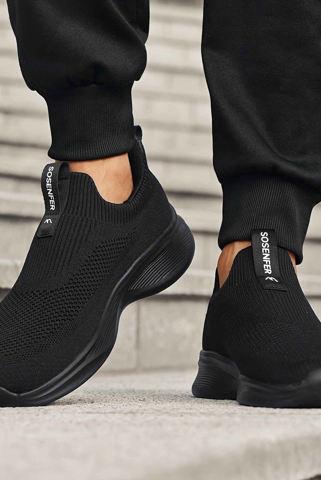 Zapatillas Sin Cordones de Tejido Técnico Hombre Slip-On