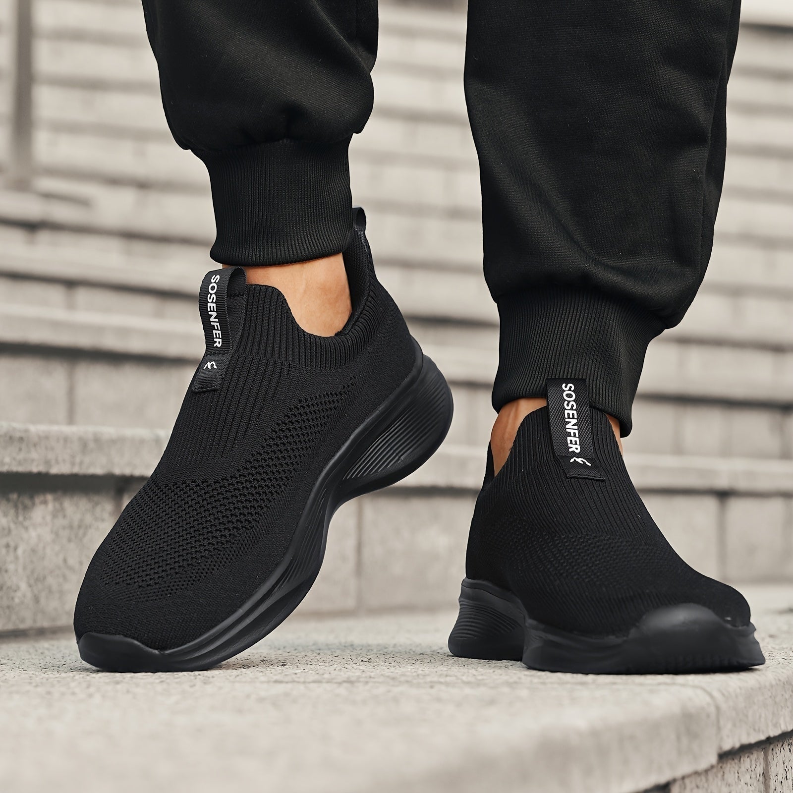 Zapatillas Sin Cordones de Tejido Técnico Hombre Slip-On