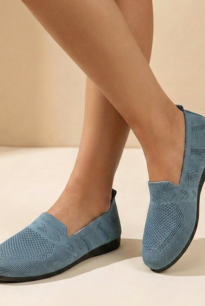 Zapatos Sin Cordones de Tejido Mujer Slip On