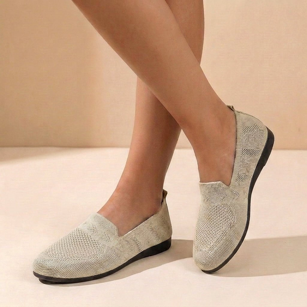 Zapatos Sin Cordones de Tejido Mujer Slip On